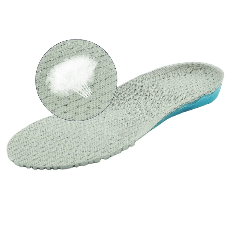 

Men PPC insole outdoor sports breathable cushioning insole EVA spring mesh insole, Black/grey