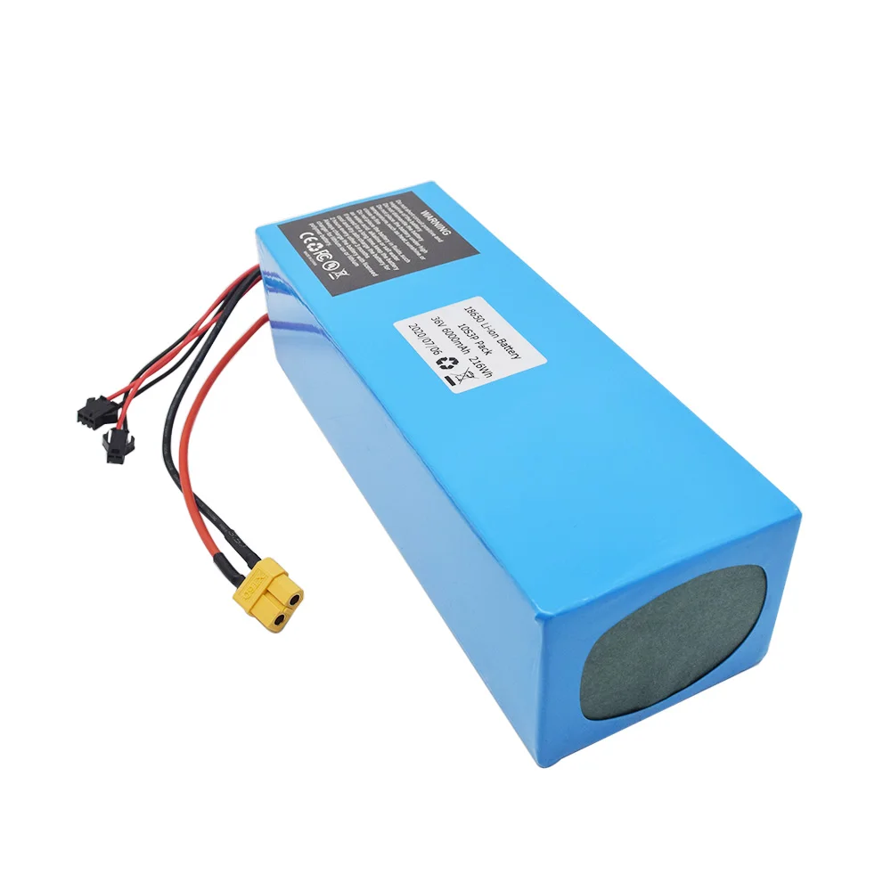 Batterie Scooter Électrique 36V 6000mAh/7800mAh - Avec BMS 10S3P, Pour Moteur 0-300W - Léger Et Robuste