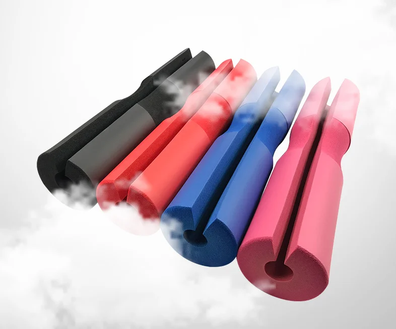 

Customized Logo barbell foam pad for squat weight lifting, Red,black