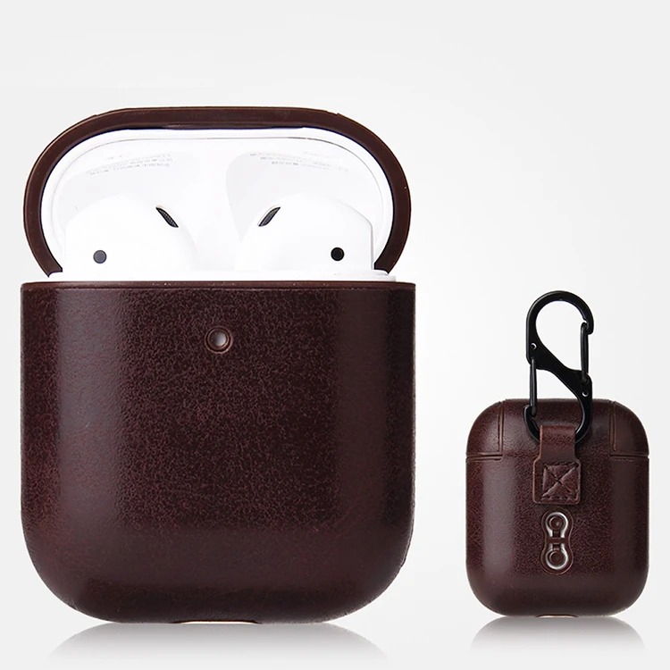 

Luxury Pu leather Earphone Bag for Apple Airpods Pro Case, Brown, yellow, rose red,silver,blue