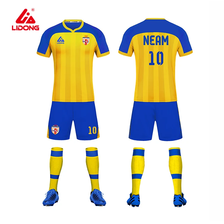 

Custom Breathable jerseys tracksuits diy number name football shirt maker soccer jersey