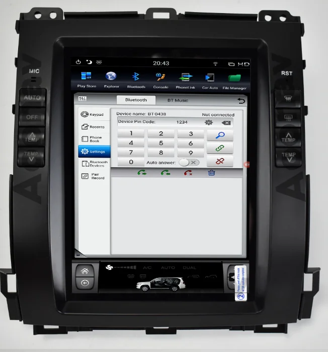 

Android 9.0 AOONAV Touch Screen Car dvd Multimedia Player GPS Navigation for Lexus gx470 2006 head unit Autoradio stereo