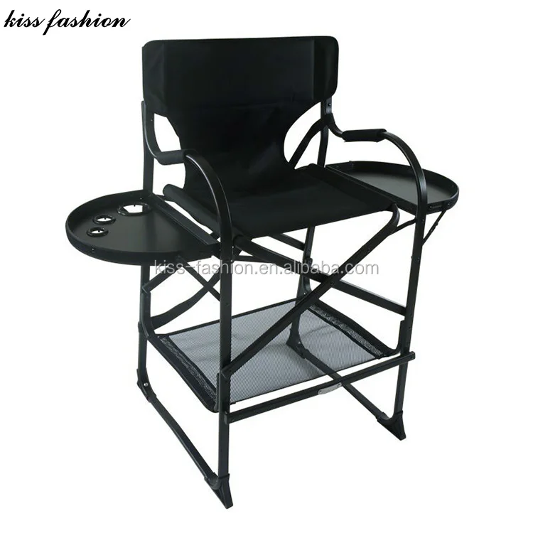 Makeup Artist Chair With 28 Inch Seat Height And Carry Bag,Professional