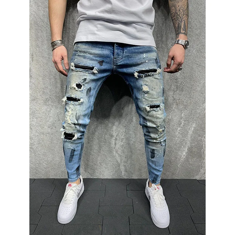 

2021 celana mens hombre jeans original jeans new ripped jeans homm turkey fashion wholesale china, As picture