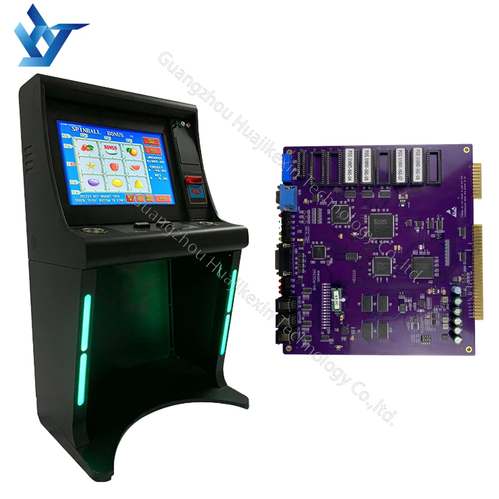 

LED Pot O Gold T340 game cabinet 19 Inch General Open Frame Touch Screen POG 510 Slot Game board, Picture