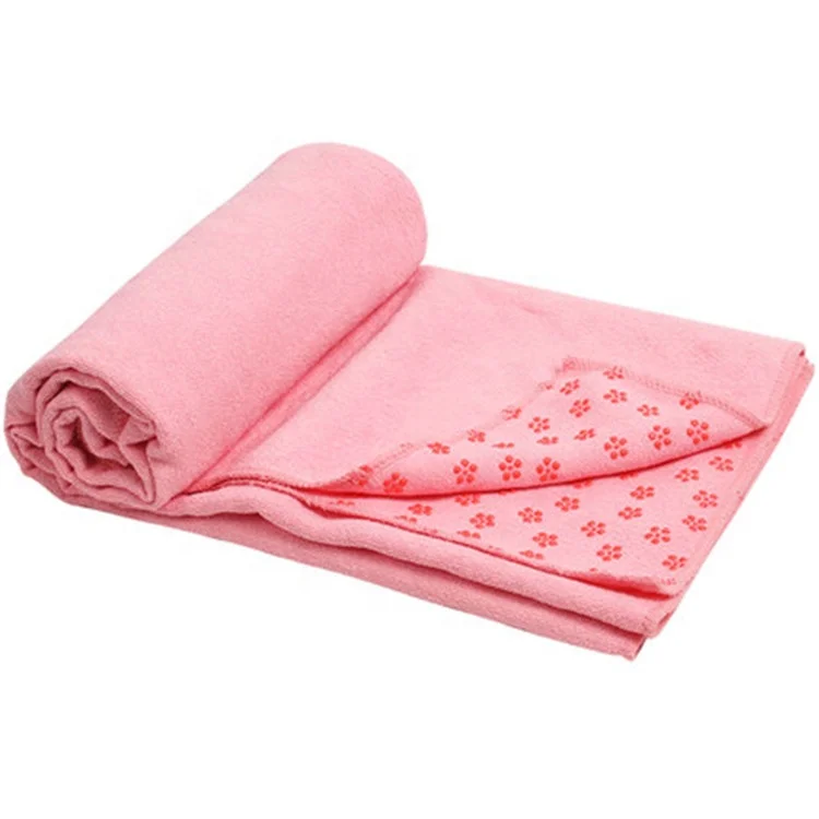 

High quality microfiber anti slip hot yoga mat cover yoga towel