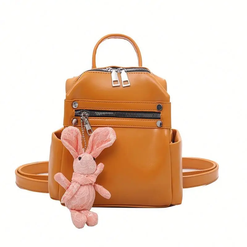 

New Fashion Women PU Leather Multifunctional Mini Travel School Bag Backpack for Girls