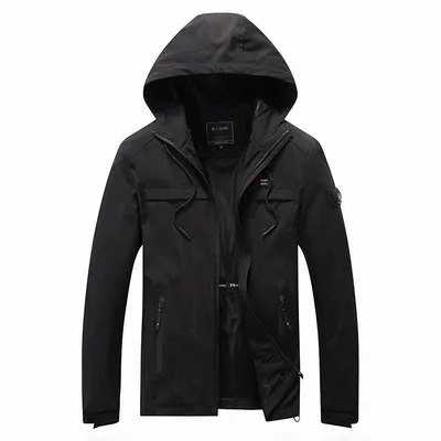 

Autumn new men's Hooded print camouflage jacket fashion casual men's jacket windbreaker men's Plus Size Jackets