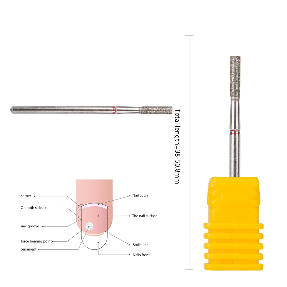

High speed safe cuticle diamond bit cutter nail diamond