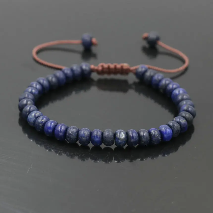 

Minimalism Amazonite Lapis Lazuli Natural Stone Bracelet Meditation Lucky Chakra Bracelet for Women Men Jewelry
