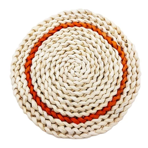 

Rattan Placemat Coaster Kitchen Table Bowl Mat Durable Hand Woven Insulation Coffee Cup Coaster Teapot Mat Kitchen Accessories