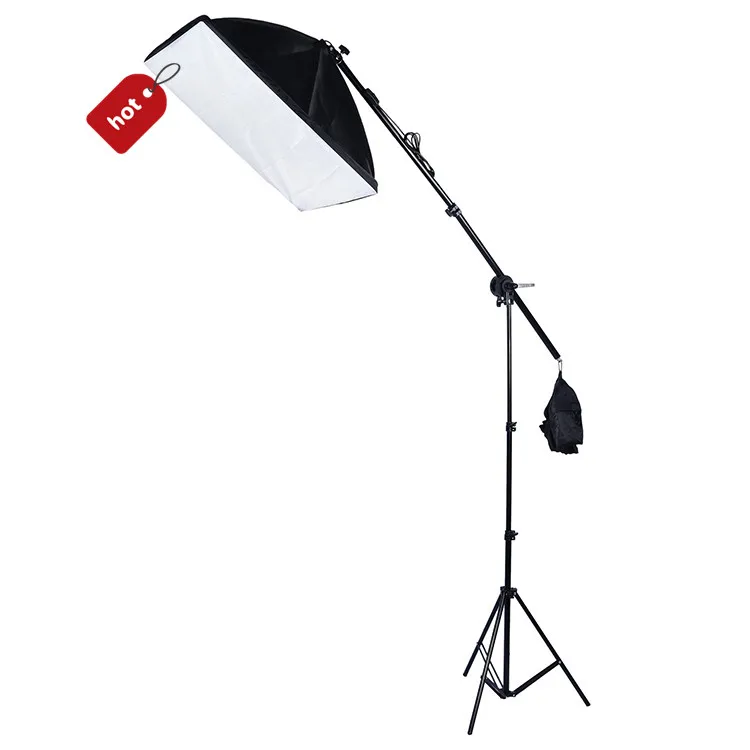 

50x70cm + 2m Tripod Mount single light photography with light stand and set photo studio box softbox lighting kit