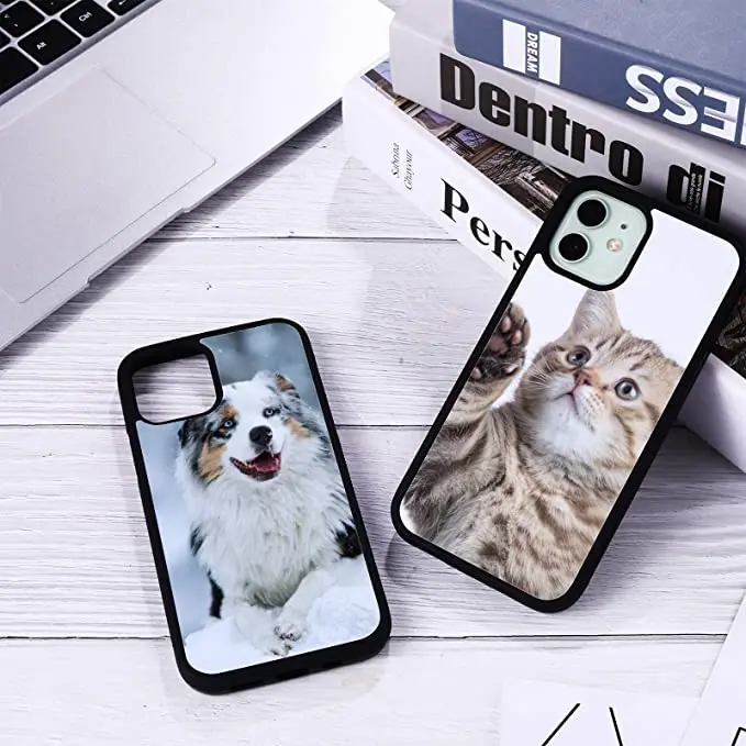 

Tpu Pc 2D Blank Sublimation Printing Cell Mobile Phone Case Back Cover For Iphone 12 12mini 12ProMax, 2 colors