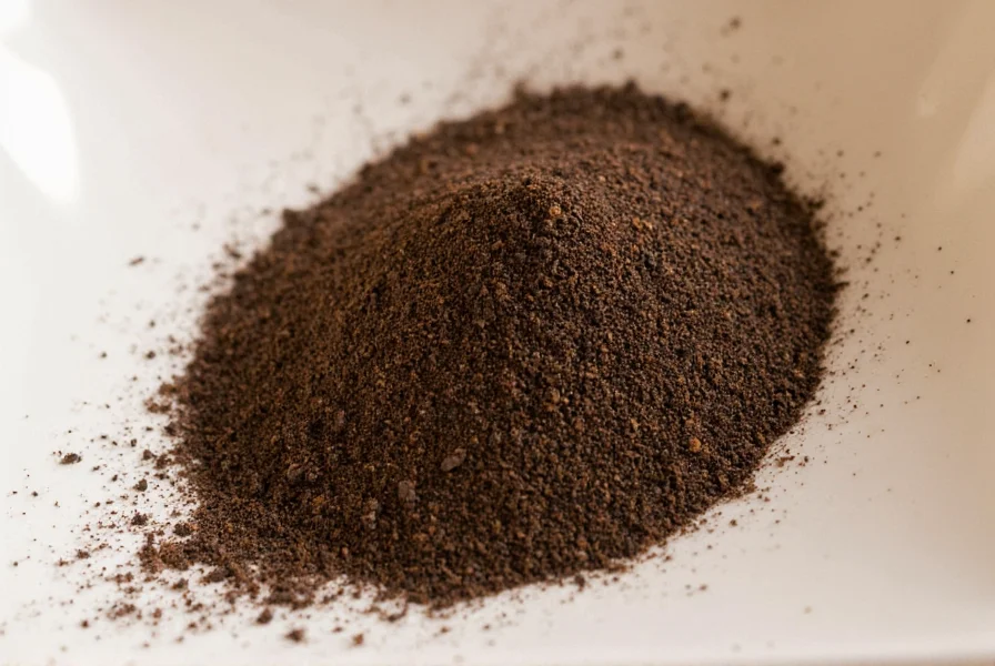 Black pepper peppercorns in a glass jar