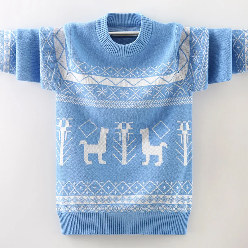 
Clothing Pullover Knitwear Jumper Sweater Cute Long Sleeve Christmas Kids Boys Custom Winter 