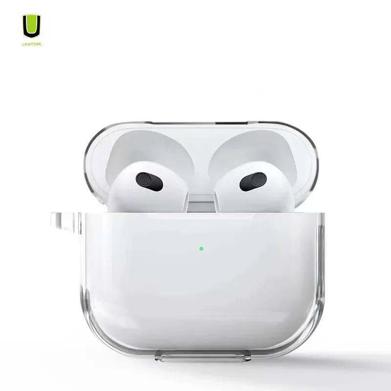 

UNIMOR Customize Soft TPU PC Transparent Clear for airpods gen 3 case