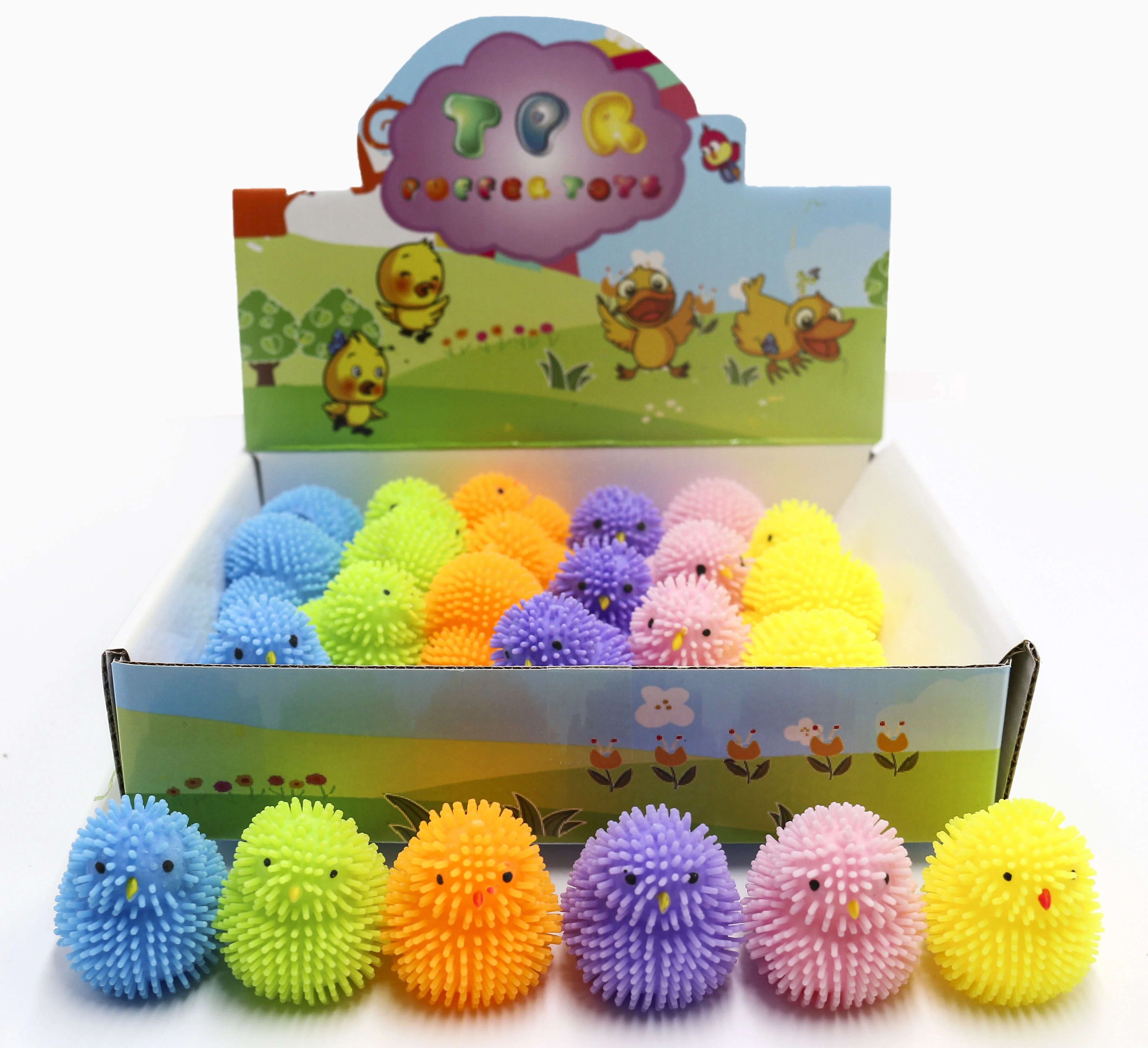
Wholesale Mini Chick Plastic Capsule Toy Cute Stress Relief Small Flashing Animal Toy for Egg 