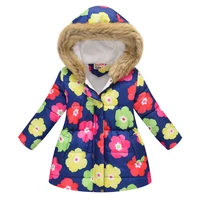

JOMAKE Winter Jackets for Girls Kids Fashion Cute Printed Girls Parka Coats Thick Fleece Warm Children Girls Jackets Fur Hooded