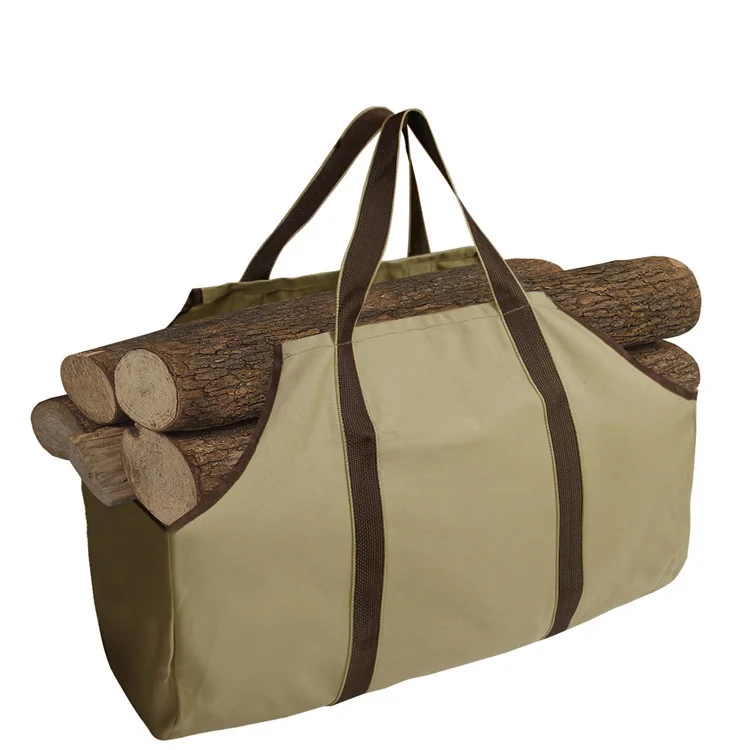 

Large Capacity Portable Wood Holder Durable Waterproof Firewood Storage Bag