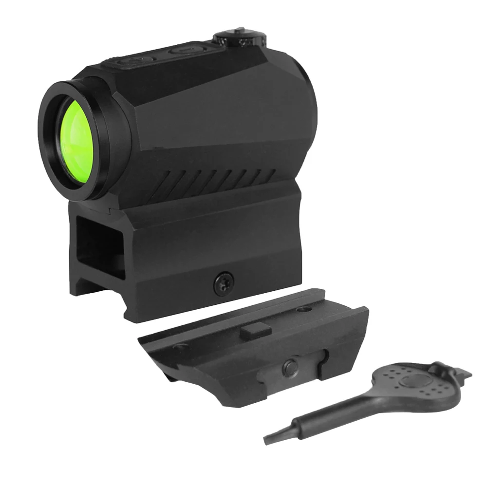 

ROME0 5 1x20mm Reflex Sight Compact 2 MOA Red Dot Sight With 20mm High & Low Rail Mount Waterproof fit 5.56 .223 Rifle