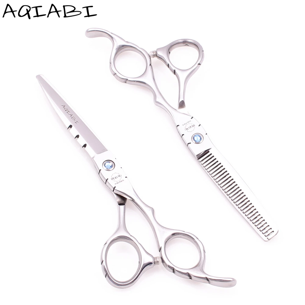 

Hair Scissors 5.5'' 6" JP Steel Hair Cutting Scissors Thinning Shears Barber Scissors Shiny A1010