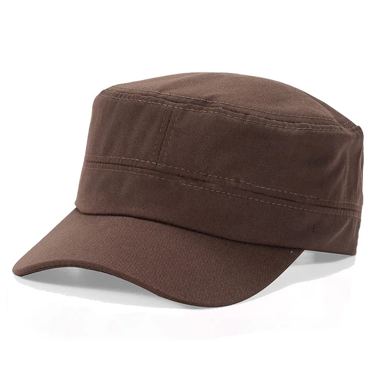 2020 Ladies Military Hats Adjustable Big Size Male Black Army Flat