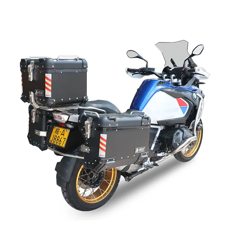 
High Quality Metal Top Box Aluminum Motorcycle Side Box and Tail Box With Racks for BMW Motorcycle 