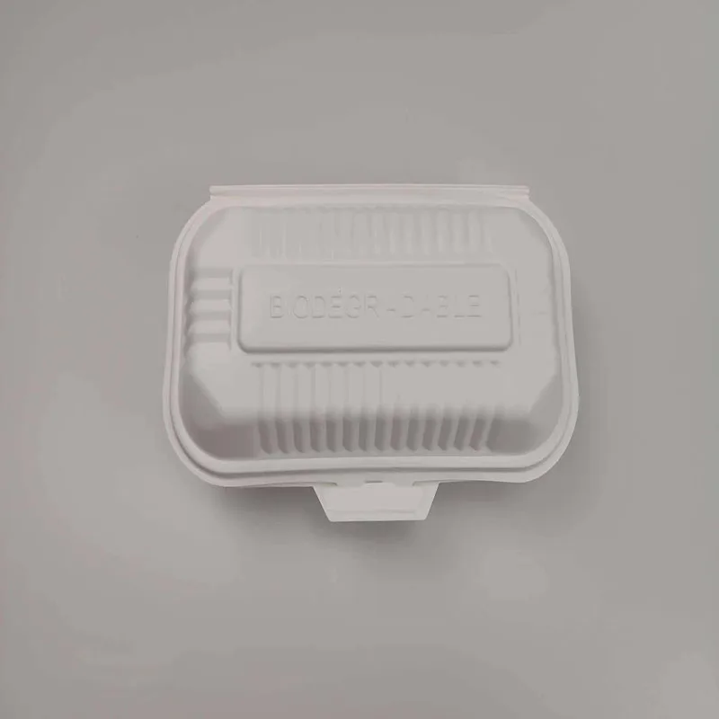 

9*5 inch buckle clamshell grease proof take out take away food container bento lunch box packaging burger to go boxes