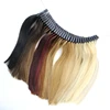 Different 40 Colors Human Virgin Cuticle Aligned Hair Extension Color Ring Colour Chart