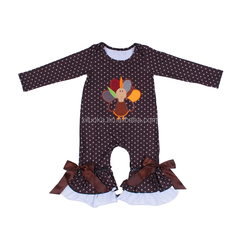 baby girl thanksgiving romper