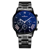 

2019 Top Sale Luxury Men Watches Stainless Steel Band Chronograph Wristwatches
