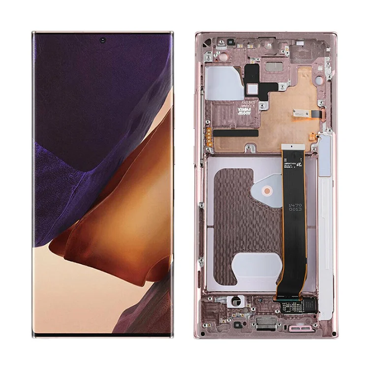 

Wholesale LCD Digitizer Assembly Display Touch Screen Smart Phone LCDs For Samsung Note 20 Ultra with Frame