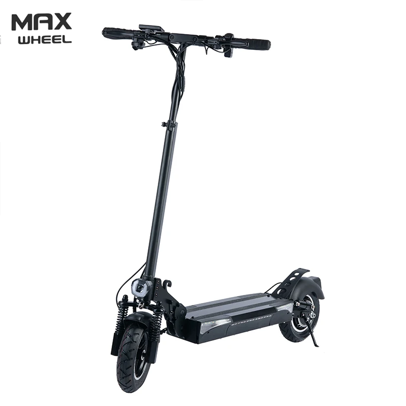 

MAXwheel foldable T4 Electric Scooters Factory Price 10 Inch Adult Scooter, Black