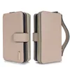 Luxury Zipper Wallet Leather Case for iPhone X 7 8 6 6s Plus 5 5S SE Flip Card Holder Phone Cover for Samsung S8 S9 Plus Note 8