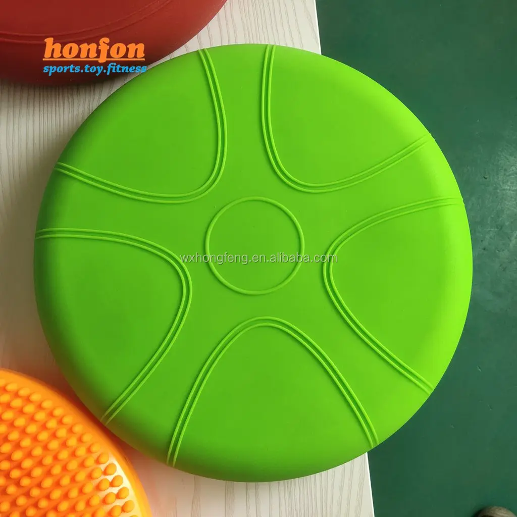 

36cm dia. matte surface inflatable PVC balance wobble cushion, Customized color