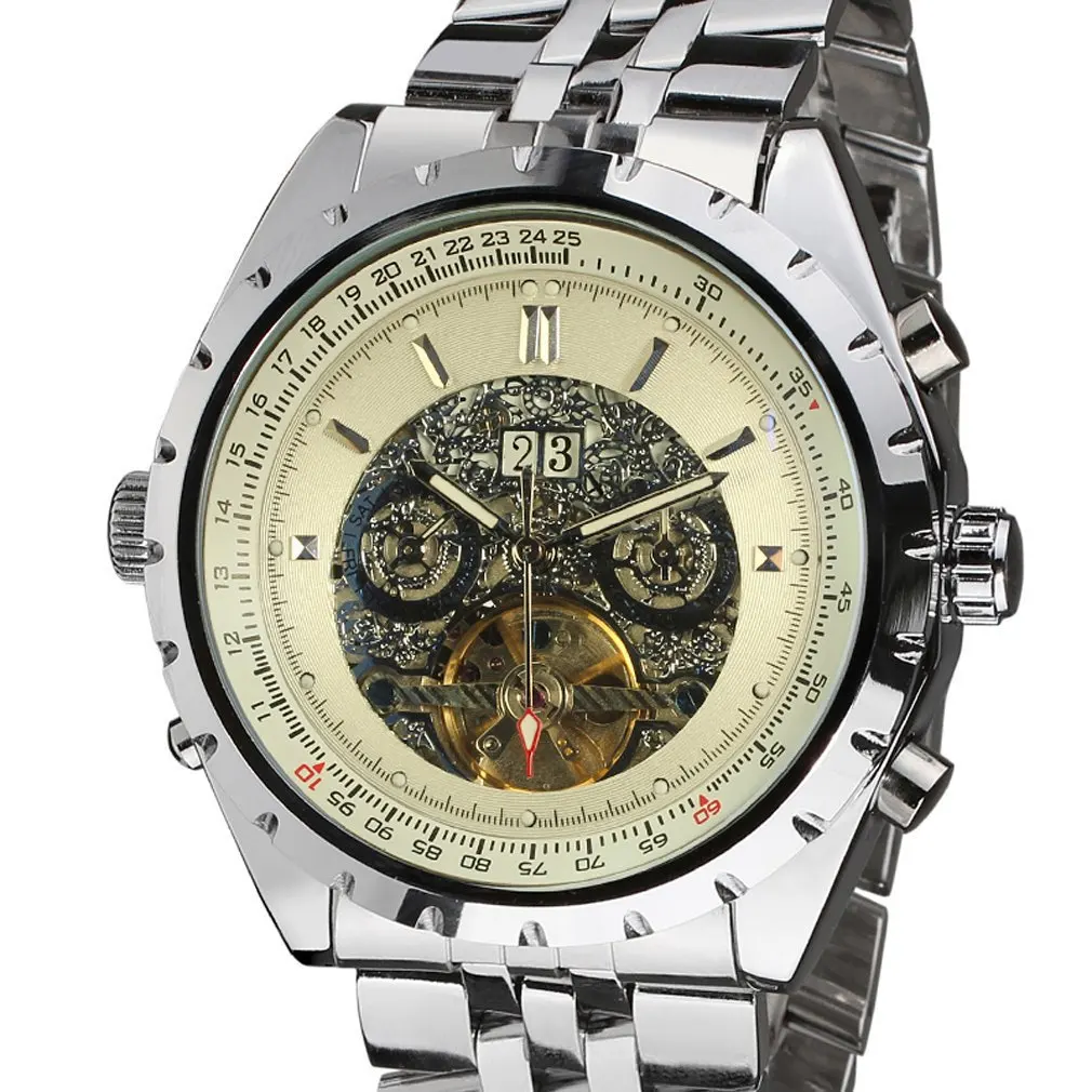 

Jargar flywheel automatic mechanical watch men's watch men's steel band Watch