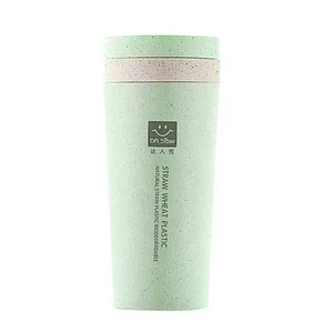 Image of Custom Thermo Water Drinking Coffee Travel Mug Wheat Straw Bottle/Cup