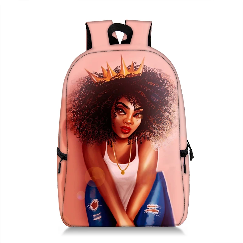 

Afro Black Girls Magic African Lady Backpack Children Printing School Bag for Kids Backpack Leisure Travel Bags Laptop Bag