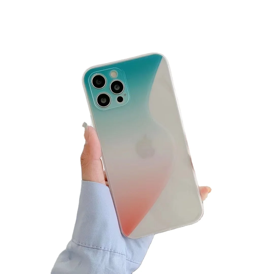 

2021 New Hot Sale S-shape Impact Resistant Cell Phone Mobile Cover For iPhone 12 Pro Two Color Tpu Print Handphone Casing, 10 colors