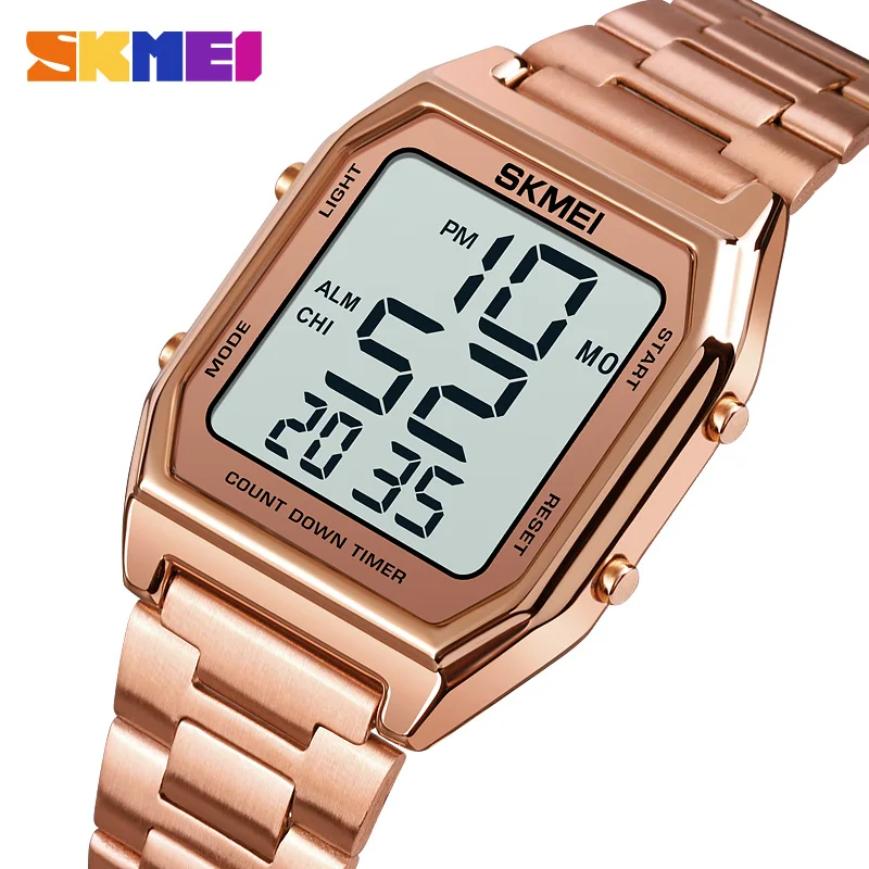 

Top Luxury Men Digital Sport Watches SKMEI 1735 Time Countdown Stopwatch Fashion LED Electronic Wristwatch Male Reloj Hombre