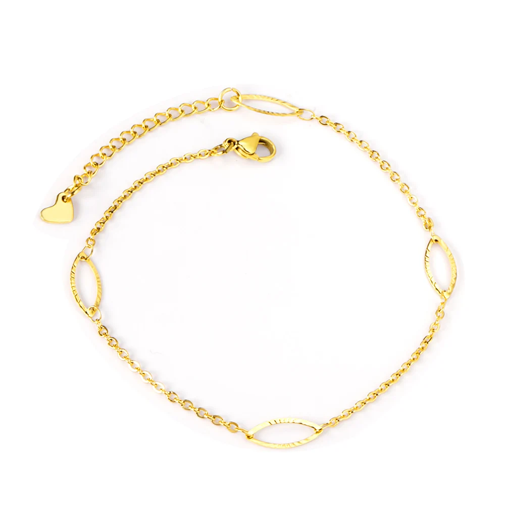 

Wholesale Stainless Steel Gold Anklets Chains Foot Jewelry Women
