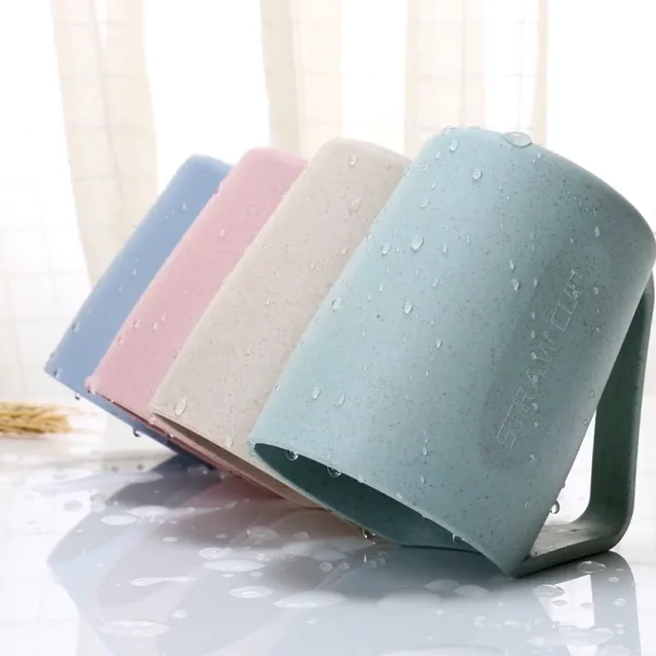 Popular Reusable Gargle Cup Ecofriendly Wheat Stalk Cup For Washing