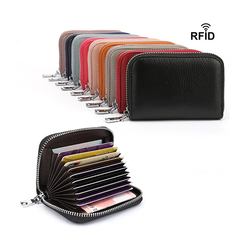 

2021 slim print Genuine leather RFID passport holder wallet luggage tag gift set Custom PU Leather travel Passport Holder Cover, 9 color