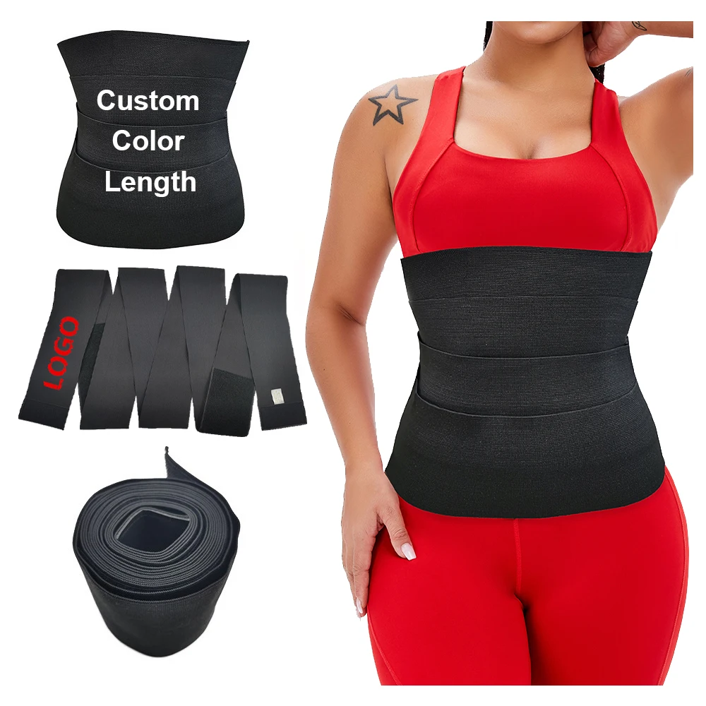 

High Quality Latex Body Shaper Super Elastic Training Belt Tummy Control Waist Trimmers Slimming Waist Wrap, Black