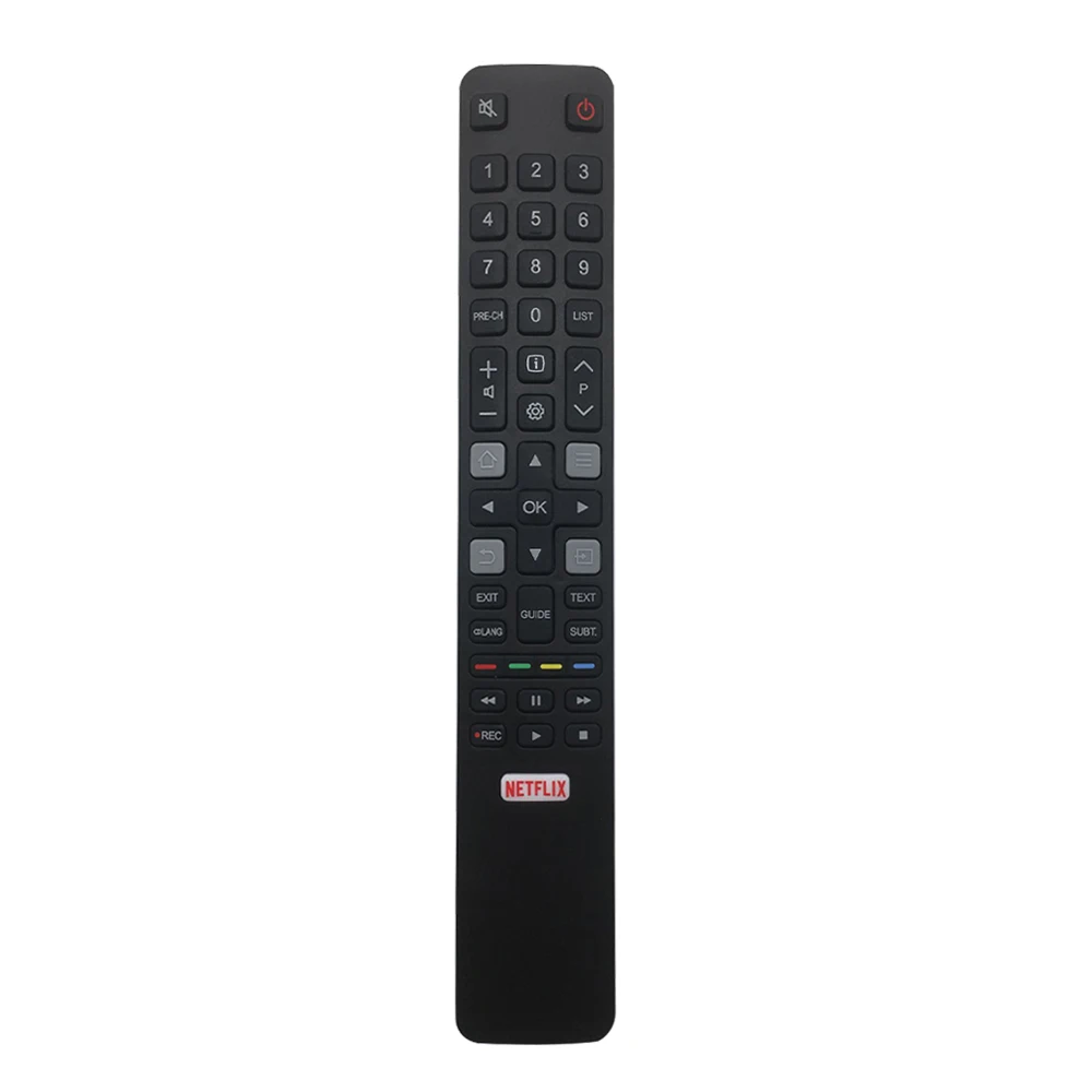 

Custom High Quality sensibo mando TCL remote remote control thomson RC802N For tcl smart 4K LCD LED TV remote, Black