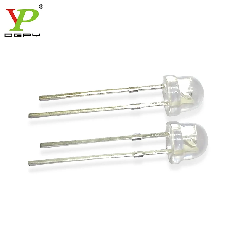 10 X Verde Sombrero De Paja 5mm LED Bombilla de diodos
