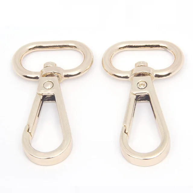 

20MM Hanging buckle light gold plated small plate buckle women bag hardware accessories women bag shoulder strap buckle, Golden
