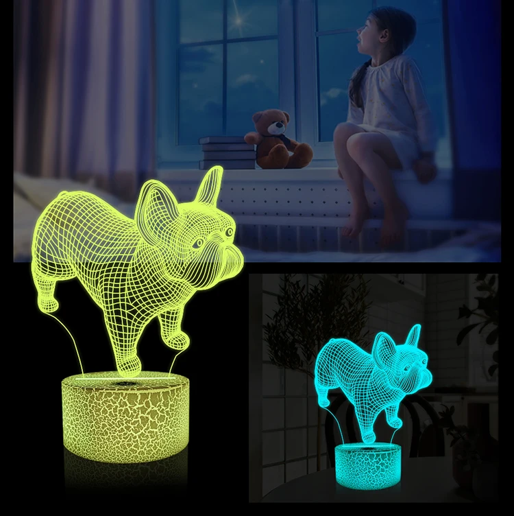 16 Changing Color Remote Control LED Kids Room Decor Lighting 3D Led Illusion Lamp 3D Night Light for Girls Birthday Gift