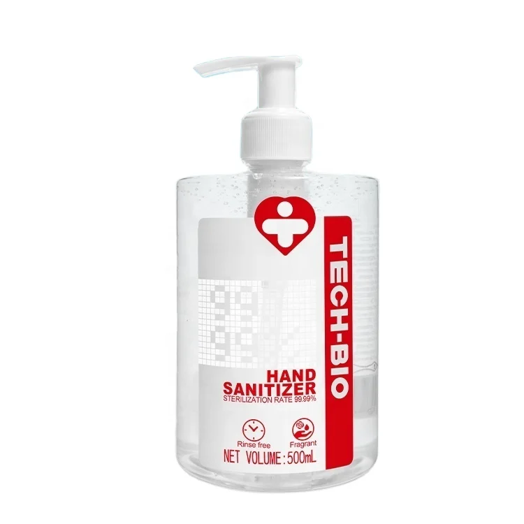 

TECH-BIO 500 ML Alcohol based Hand Sanitaizer, Transparent liquid