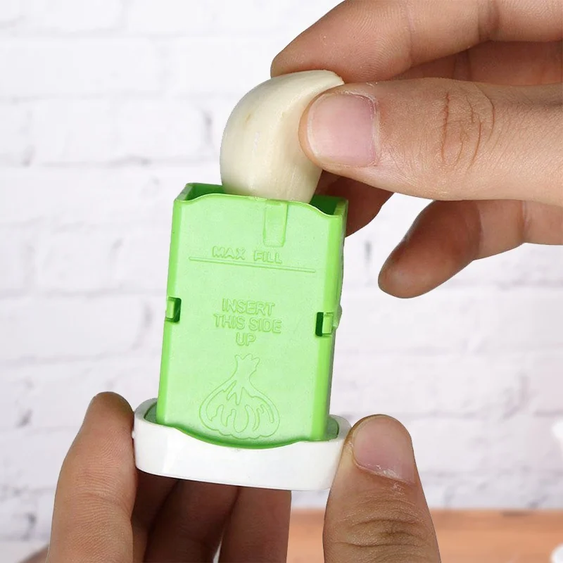 

2021 Plastic Stainless Steel Kitchen Garlic Press Manufacturers Rocker Easy Clean Garlic Press